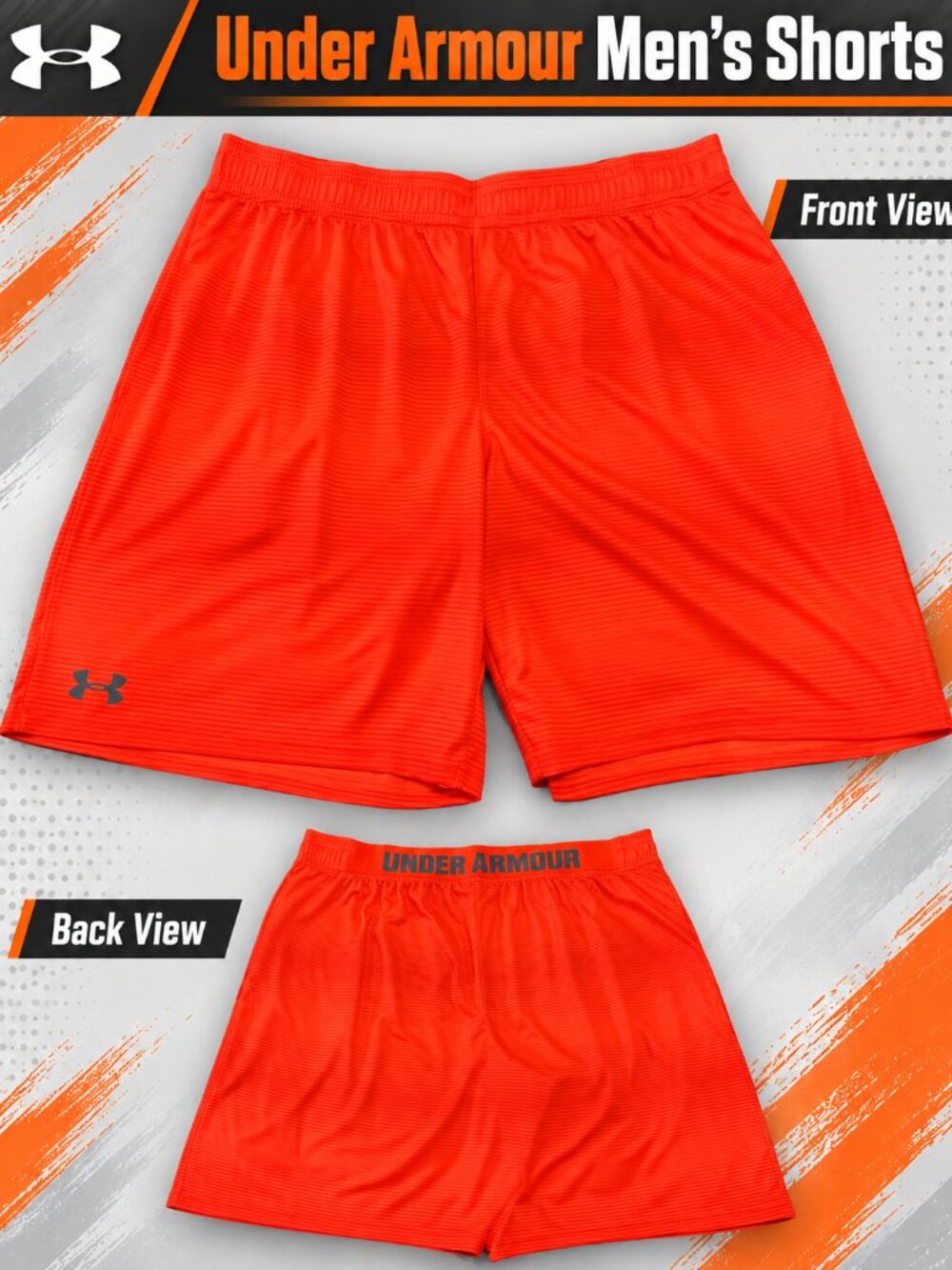 NWOT Under Armour | Men's UA Tech Mesh Shorts | 2XL | Bolt Orange